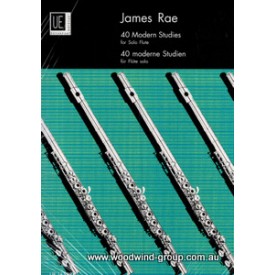 40 Modern Studies For Solo Flute -James Rae (Universal)