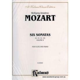 Mozart W.A. 6 Sonatas Vol 2 (Kalmus)